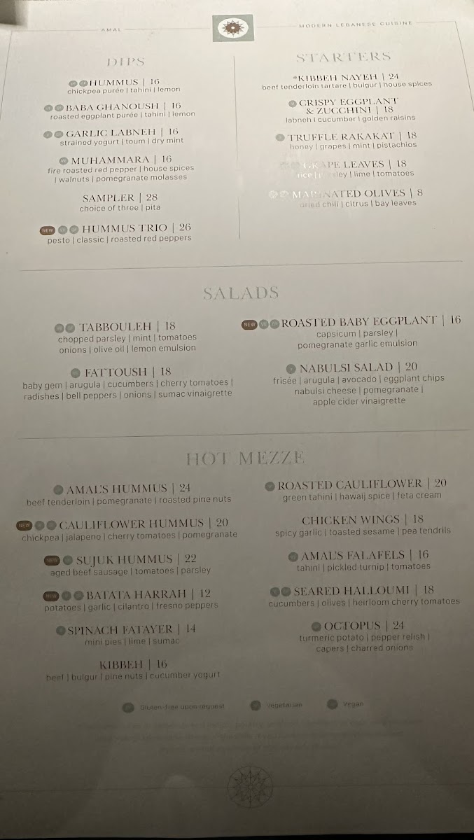 Amal Miami Menu - Image 4